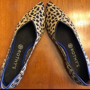 10.5 Rothy's flats leopard points